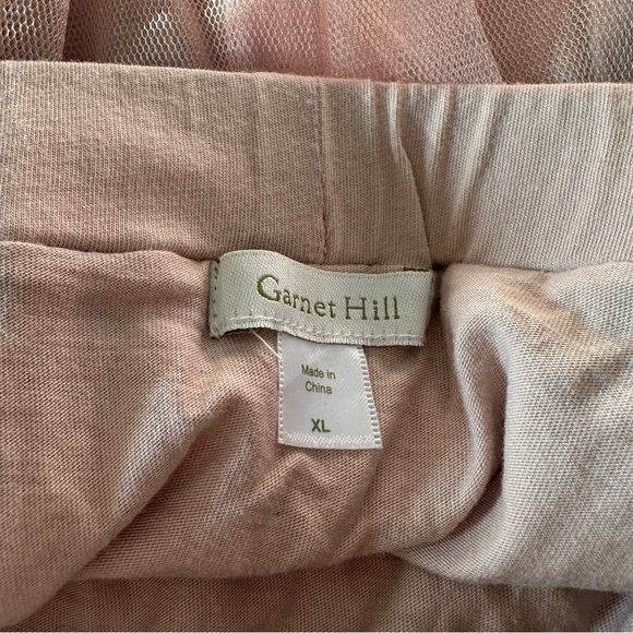 Garnet Hill Tan Blush Tulle Ballerina Midi Skirt size XL - Picture 7 of 10